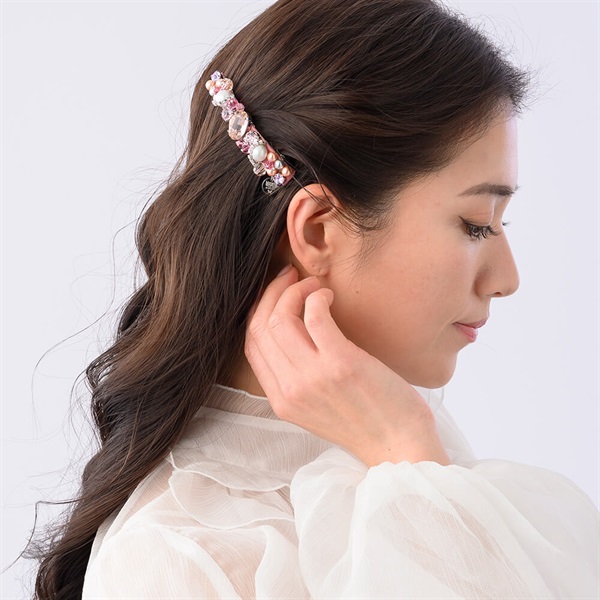 タイムセール！Complex Biz リボン型ヘアバレッタ　ピンク 3/6発売 WICKED | Complex Biz ＜グリンダ＞バレッタ(ピンク