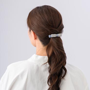 新品未使用　コンプレックスビズ ビジュー ブルー　バレッタ ヘアアクセサリー ヘアアクセサリー| COMPLEX BIZ ONLINE SHOP｜コンプレックス ビズ